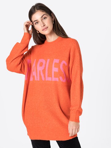 Noisy may Sweater in Orange: front