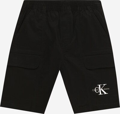 Calvin Klein Jeans Cargobukser i sort / hvid, Produktvisning