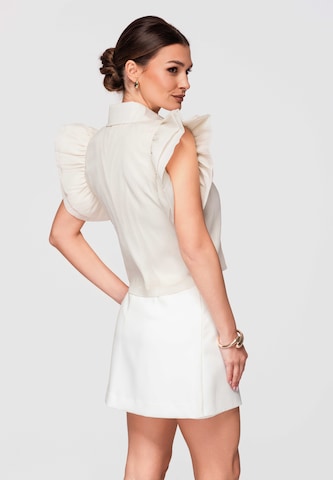Ombre Blouse in Beige