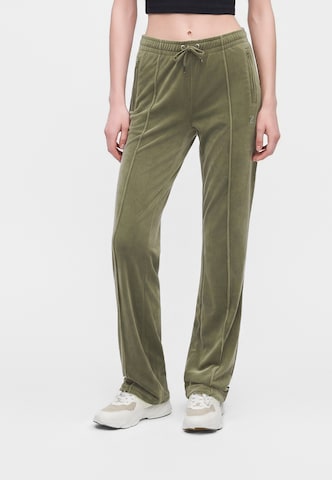 Juicy Couture Tall - Acampanado Pantalón 'TINA' en verde: frente