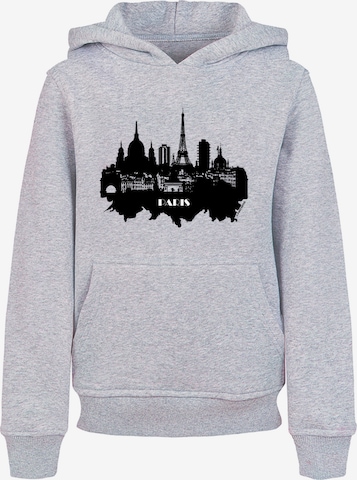 F4NT4STIC Sweatshirt 'Cities Collection - Paris skyline' in Grey: front