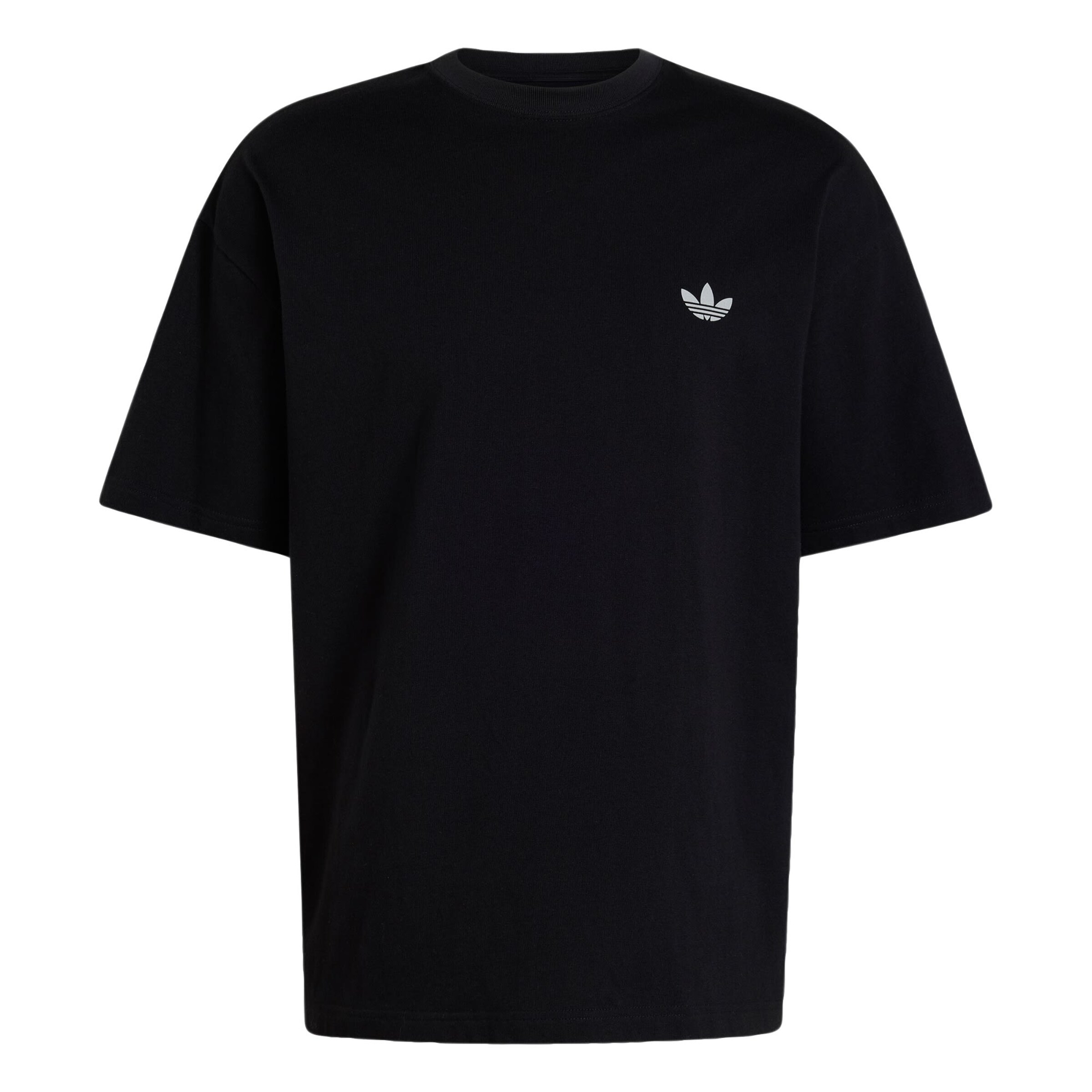 ADIDAS ORIGINALS Shirt 'Trefoil Essentials' in Black: front