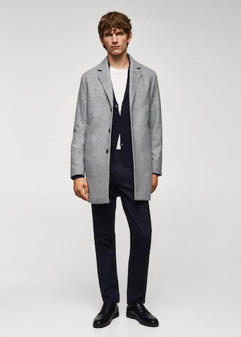 MANGO MAN Between-Seasons Coat 'Hake' in Grey