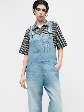 Carhartt WIP Loosefit Latzjeans in Blau