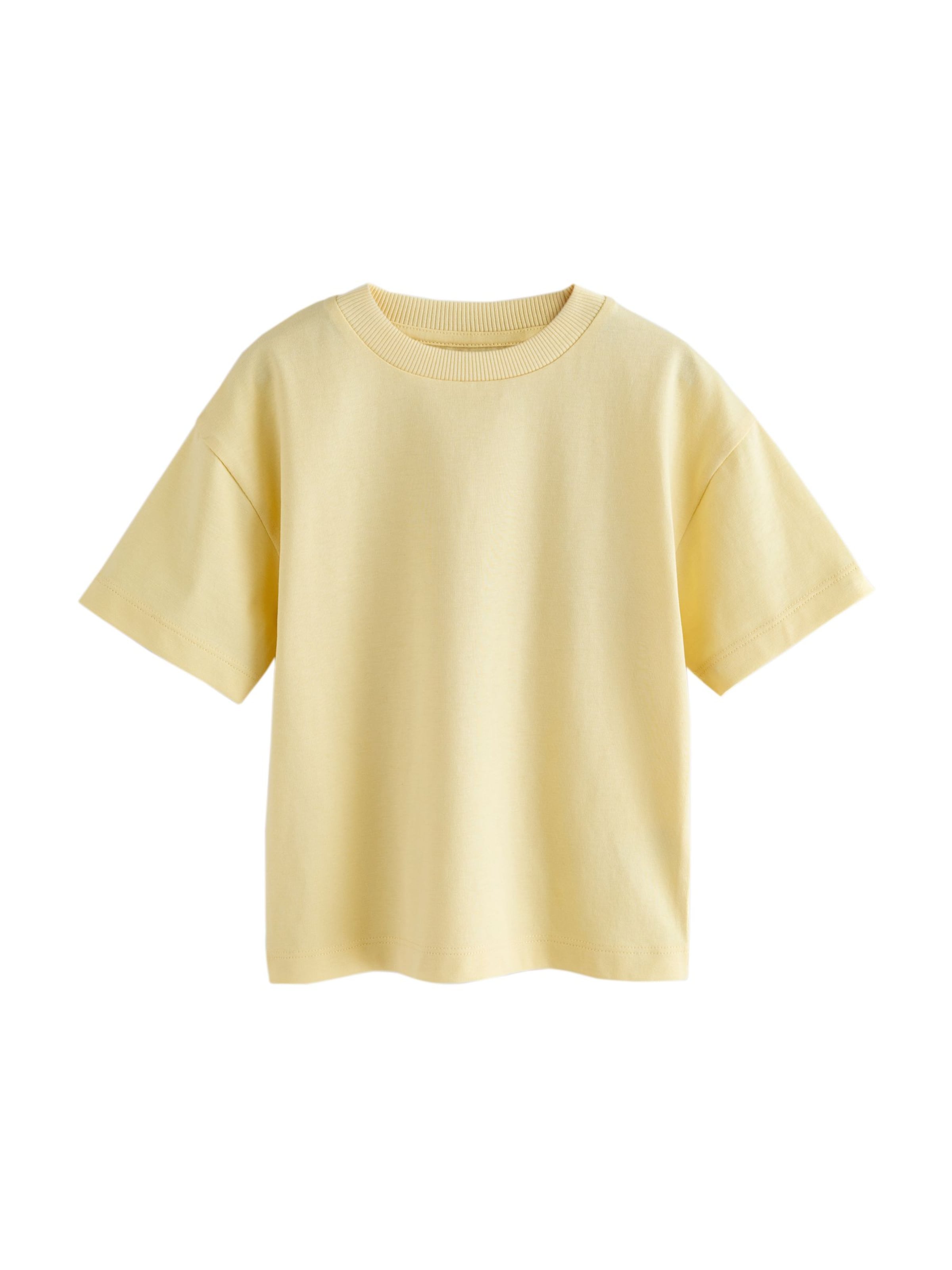 Next T-Shirt en jaune, Vue avec produit