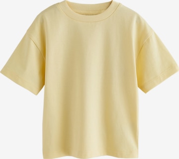 Next T-shirt i gul: framsida