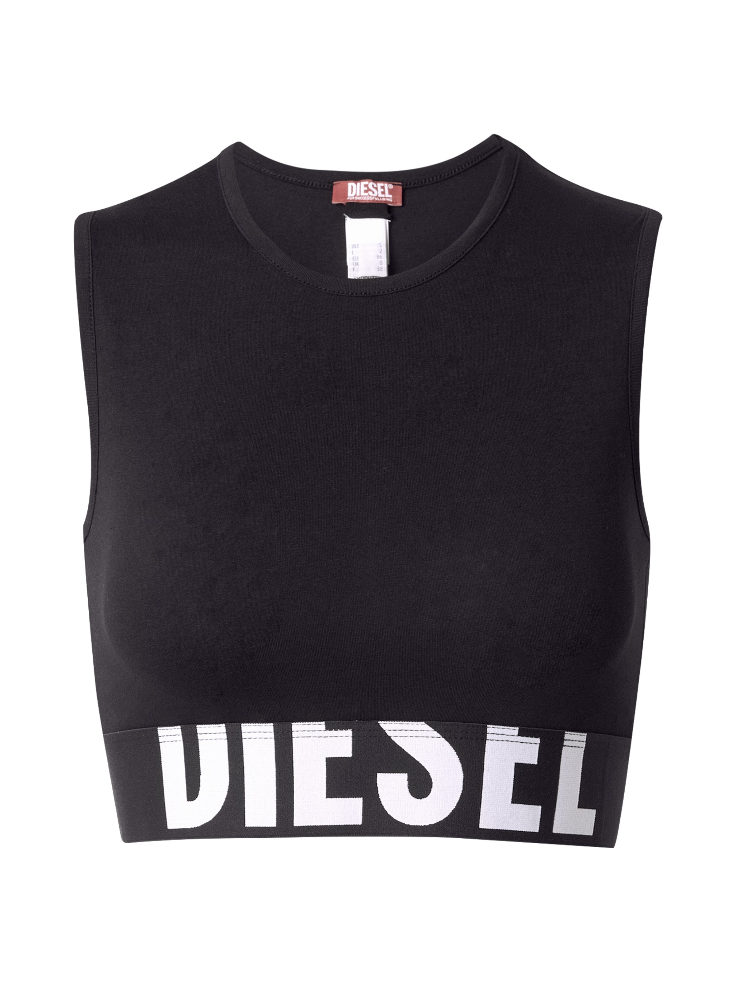 DIESEL - Top 'ADA-D-POP' en negro: frente