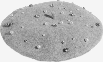 Bonnet love & roses en gris : devant