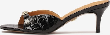 Kazar Mules in Black: front