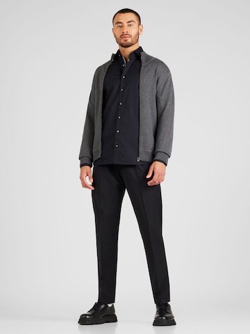 OLYMP - Ajuste regular Camisa de negocios 'Level 5' en negro
