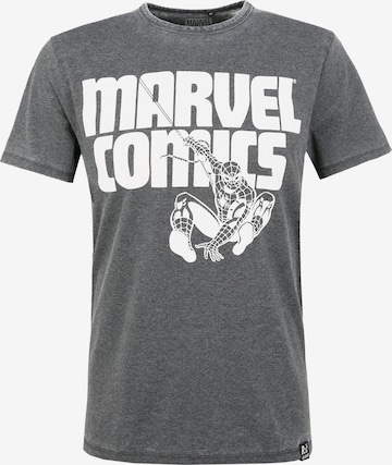 Recovered Shirt 'Marvel Comics' in Grey: front