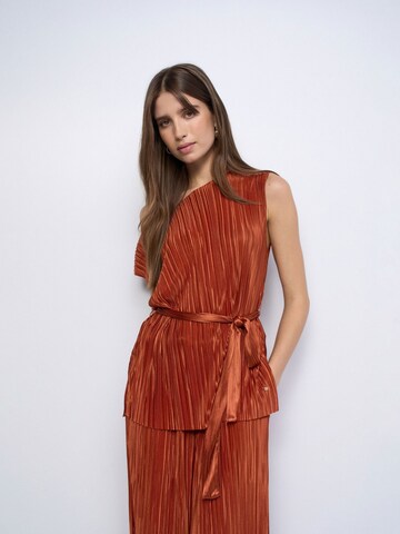 Salsa Jeans Blouse in Oranje: voorkant
