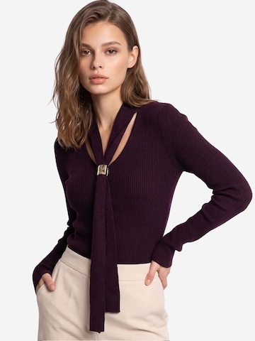 Pullover di MixRay in lilla: frontale