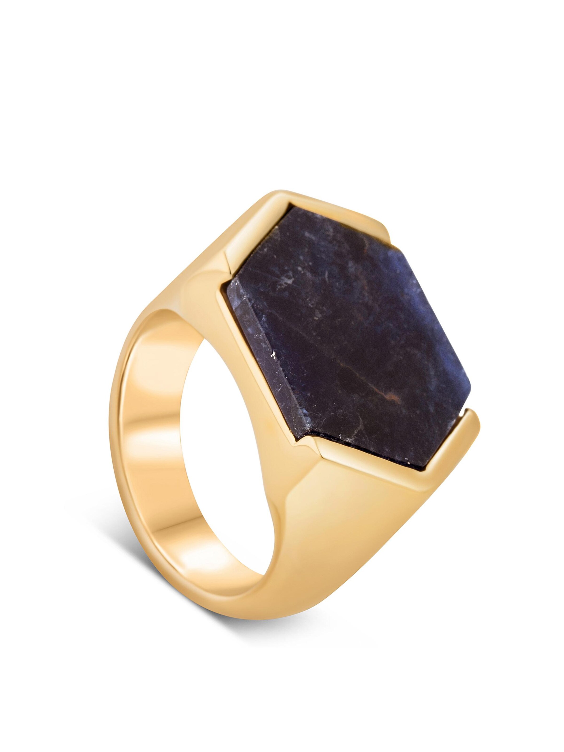 Akitsune Ring 'Abyss' in Blue: front