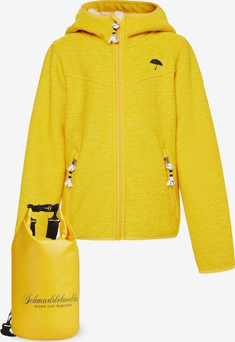 Schmuddelwedda Fleece Jacket in Yellow: front