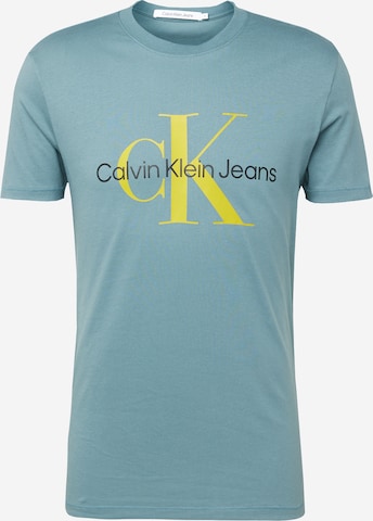 Calvin Klein Jeans قميص بلون أزرق: الأمام
