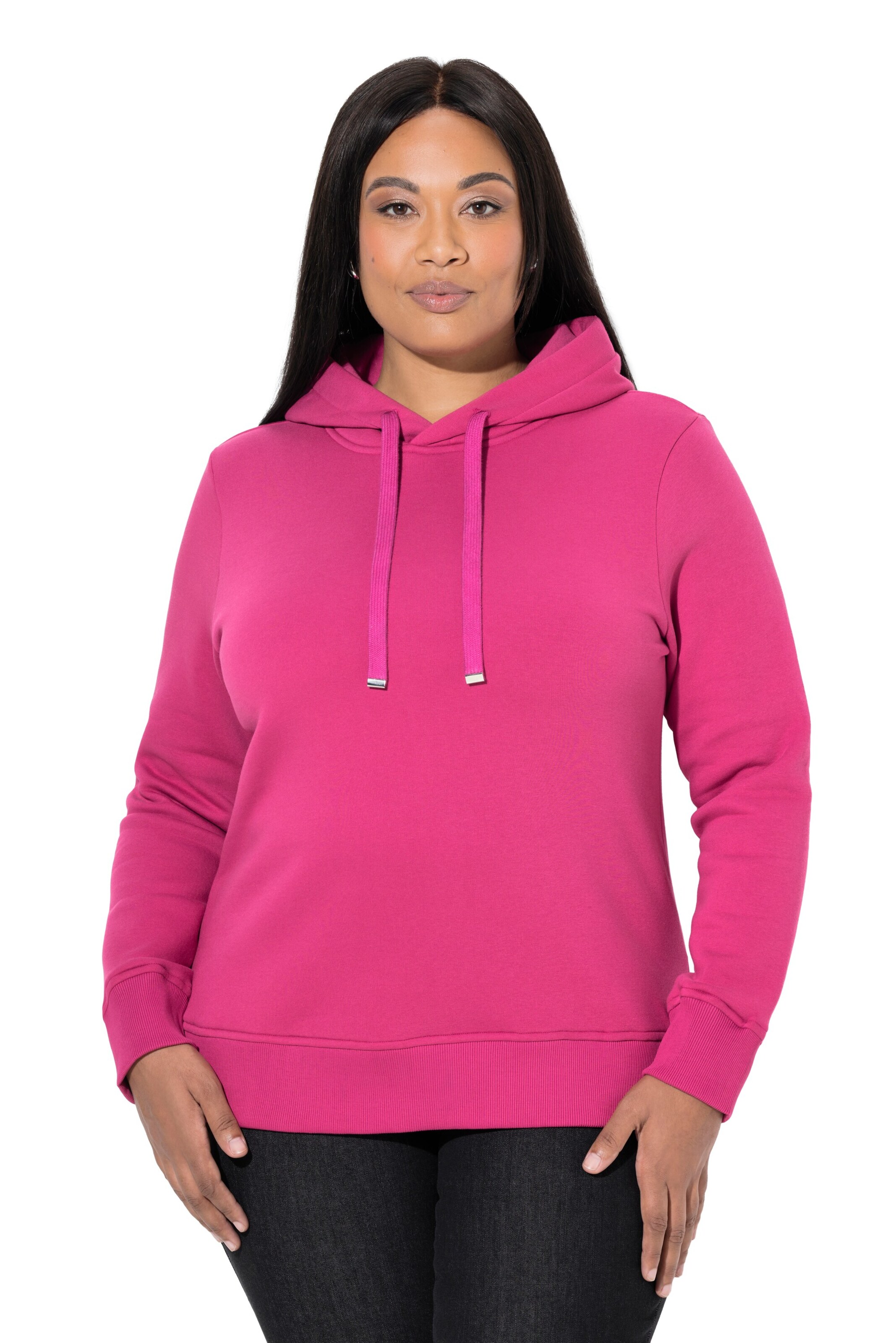 Ulla Popken Sweatshirt in Pink: front