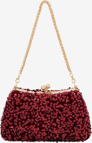 Pochette 'Elegant' di faina in rosso: frontale