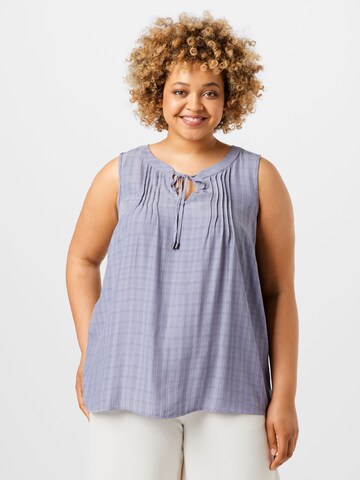 Zizzi Blouse 'ADY' in Grijs: voorkant