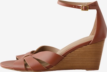 Sandales à lanières 'Forever Comfort®' Next en marron : devant