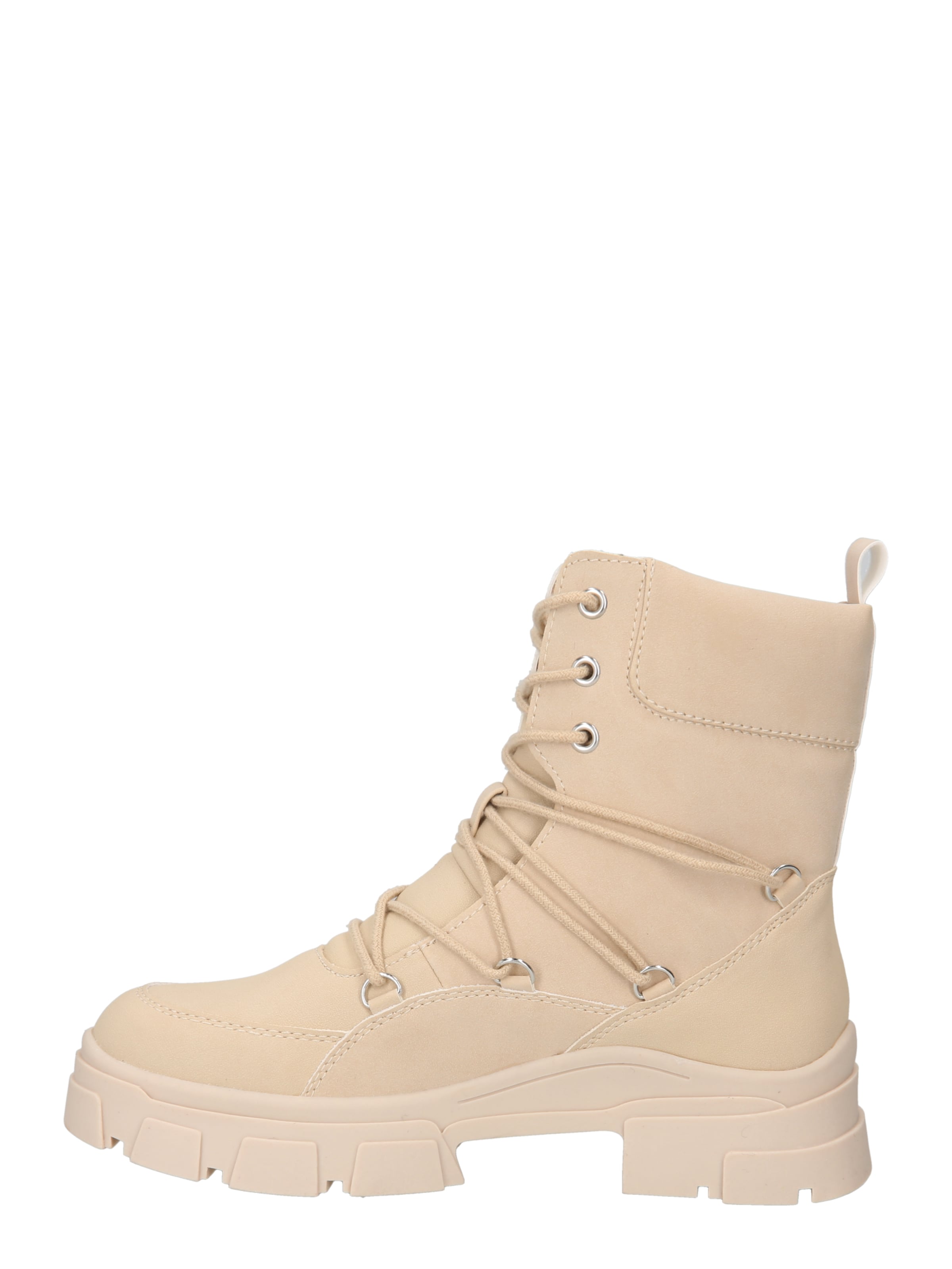 ABOUT YOU Lace-Up Ankle Boots 'Selina' in Beige