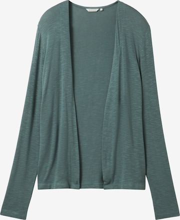 TOM TAILOR Knit Cardigan in Green: front