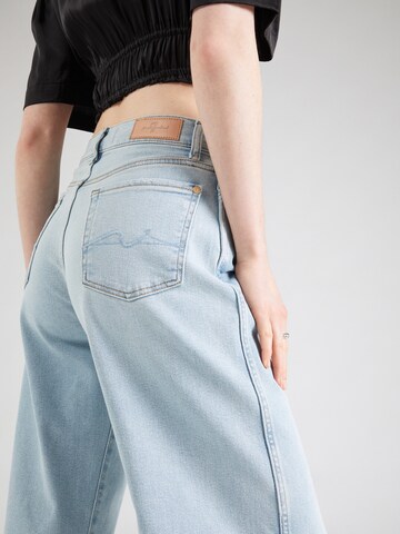 7 for all mankind Szeroka nogawka Jeansy 'LOTTA Luxe' w kolorze niebieski