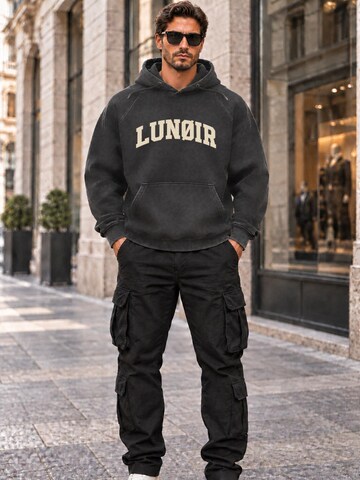 LUNØIR Studio Sweatshirt 'Only Loyalty Rule' in Zwart