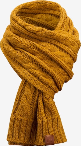 Manufaktur13 Oversizeschal 'Rough Knit' in Gelb: Vorderseite