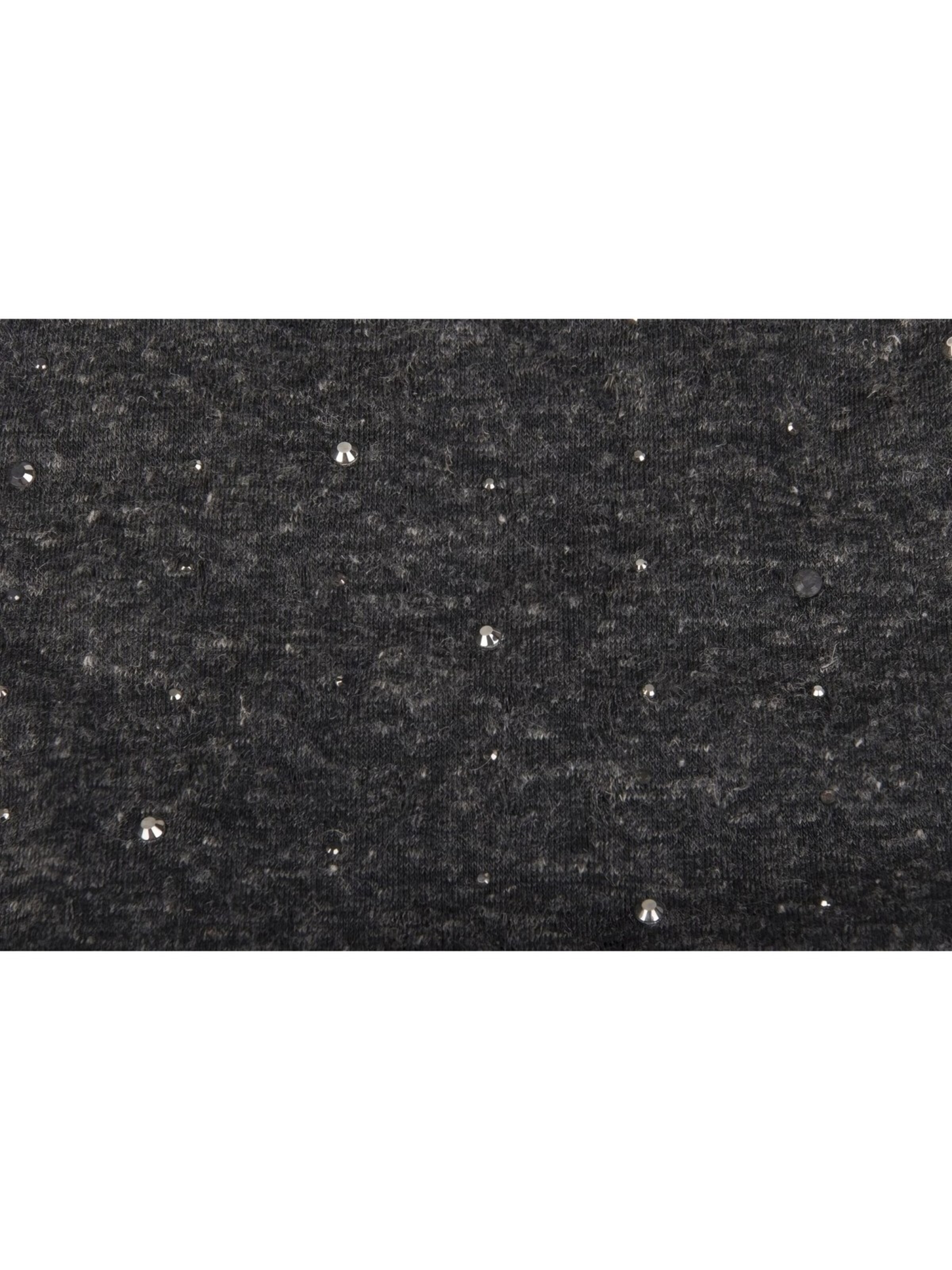 styleBREAKER Mütze 'Beanie mit Strass Nieten Applikation'‌‌‌‌‌‌ in Schwarz