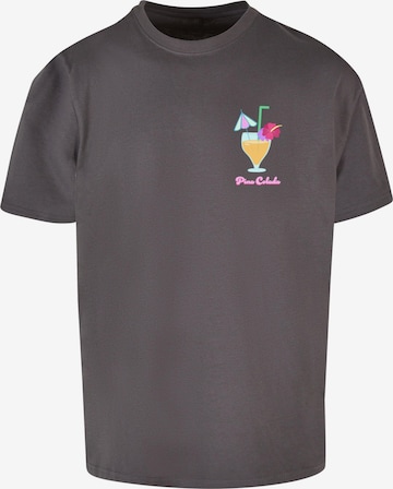 Merchcode T-Shirt 'Pina Colada' in Grau: predná strana