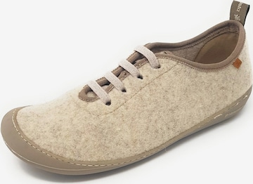 EL NATURALISTA Veterschoen in Beige: voorkant