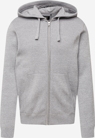 Superdry Zip-Up Hoodie in Grey: front