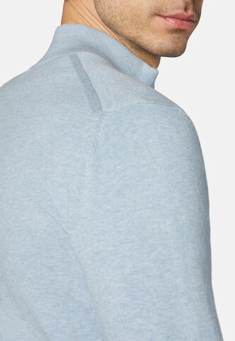 Boggi Milano Zip-Up Hoodie in Blue