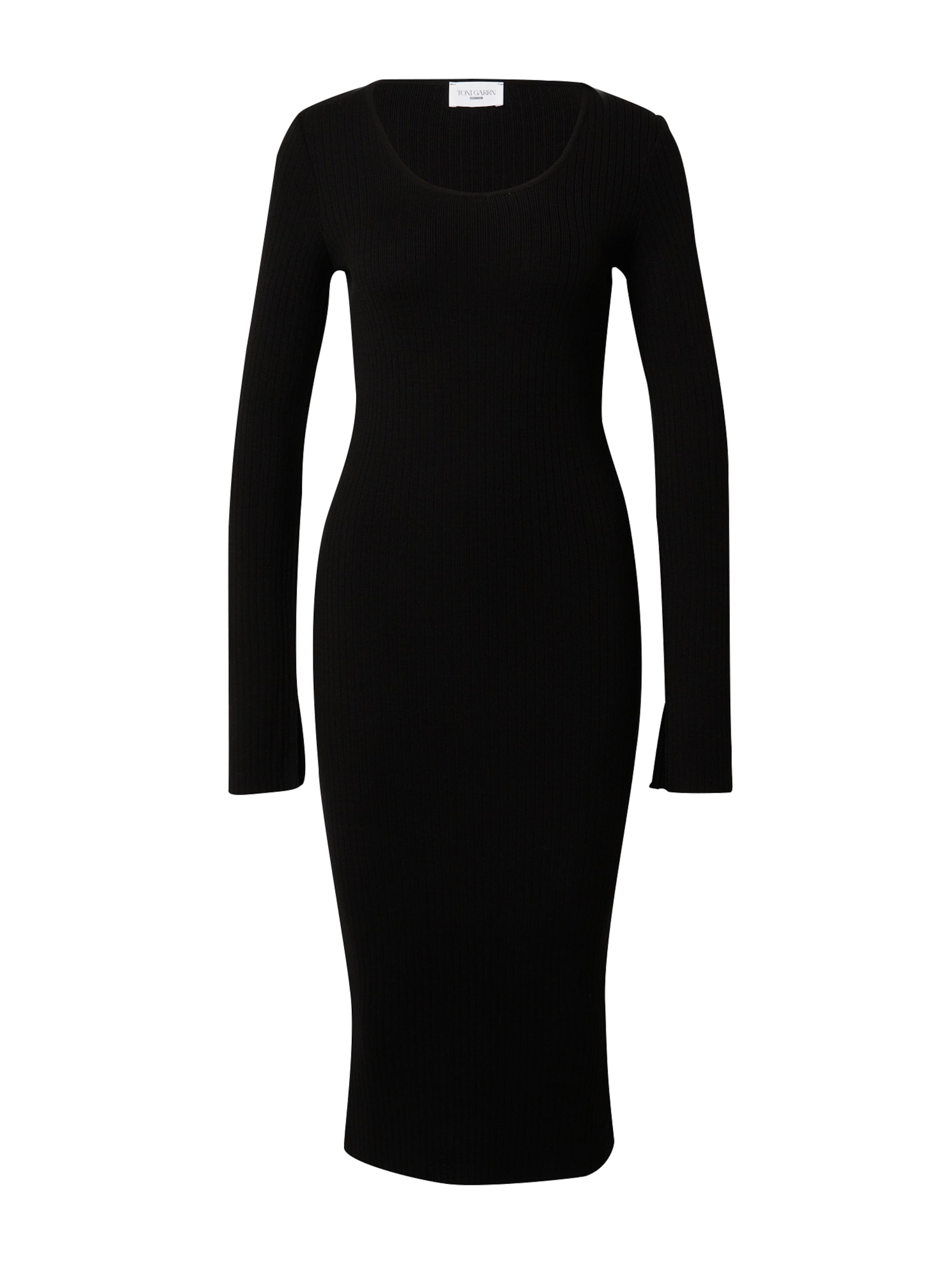 ABOUT YOU x Toni Garrn Knitted dress 'Hailey' in Black: front