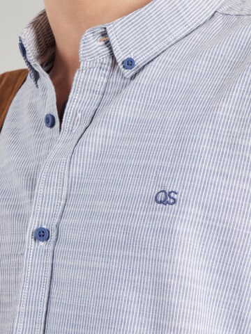 QS Regular fit Πουκάμισο σε μπλε