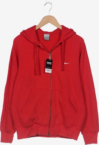 NIKE Sweatshirt & Zip-Up Hoodie in M in Red: front