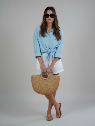 Chemisier 'Minthe' WEARABLE STORIES en bleu