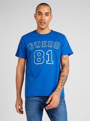 GUESS T-Shirt in Blau: predná strana