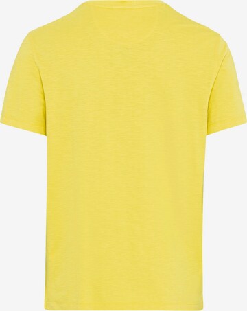CAMEL ACTIVE Henley-Shirt aus zertifizierter Baumwolle in Gelb