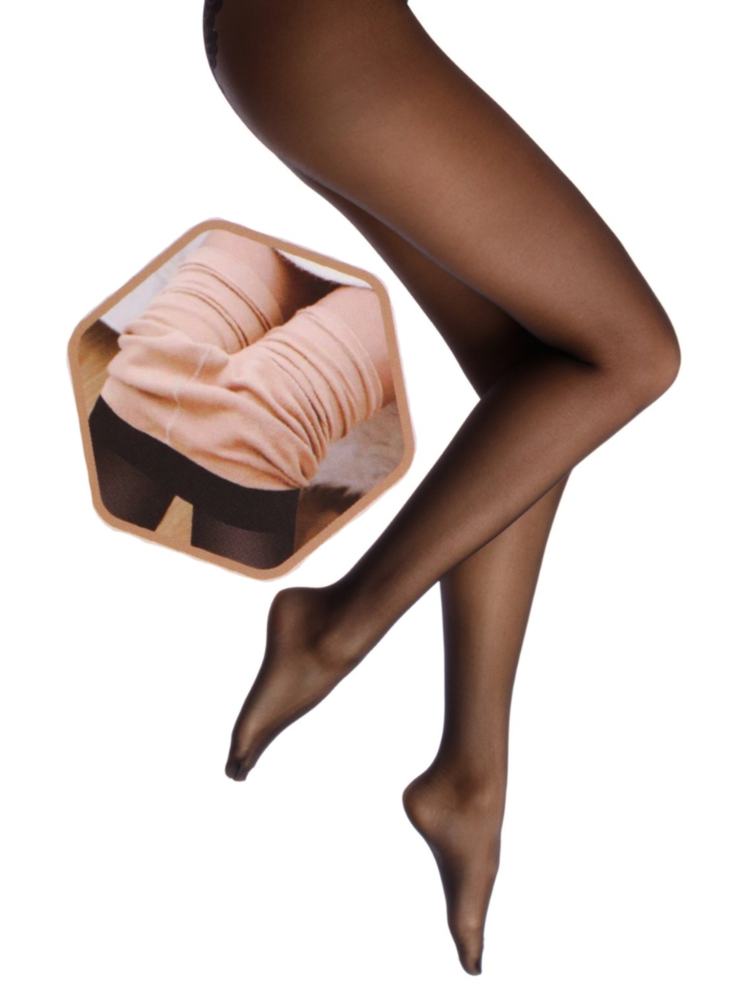 Collant 'Flair' Sokisahtel en beige