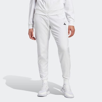 ADIDAS PERFORMANCE Tapered Παντελόνι φόρμας 'Pro ' σε λευκό: μπροστά