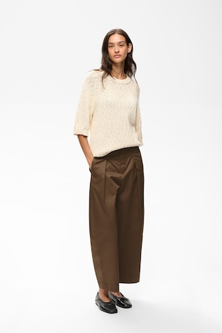 InWear - Pierna ancha Pantalón en marrón