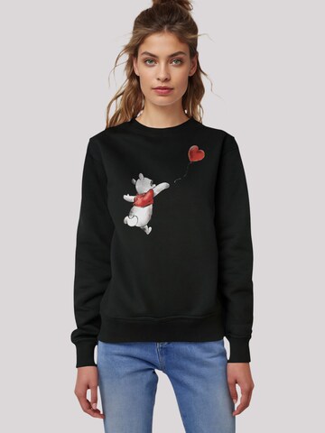 F4NT4STIC Sweatshirt 'Disney Winnie the Pooh & Balloon Puh der Bär' in Black: front