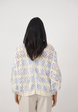 Elara Oversized cardigan i blå