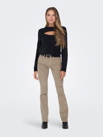 ONLY Flared Pants 'MARY' in Beige