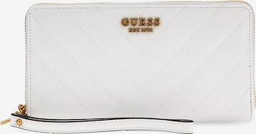 GUESS Wallet 'Jania' in White: front