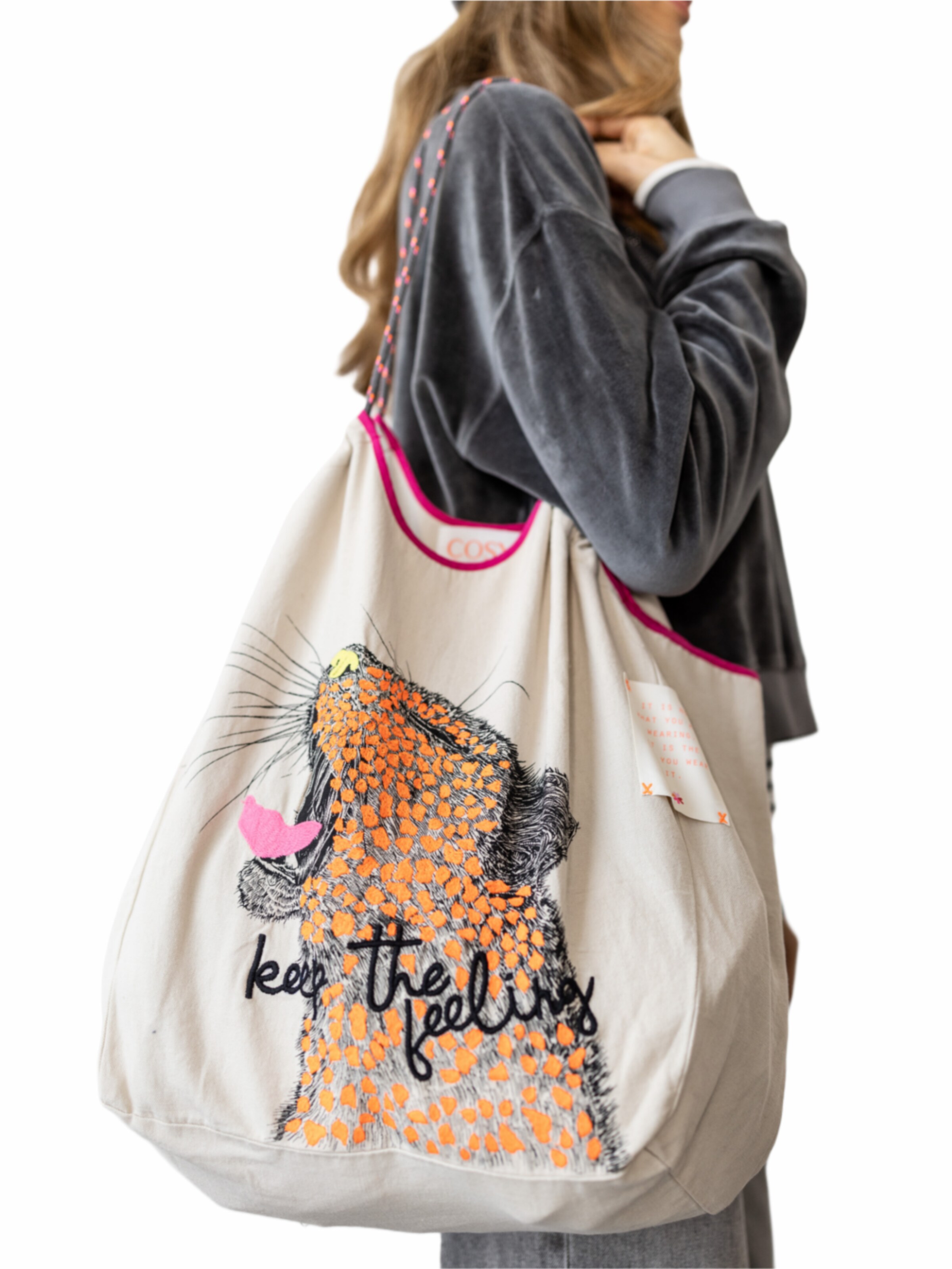 LIKS. Munich Shopper 'Motiv'‌‌‌‌‌‌‌ in Beige