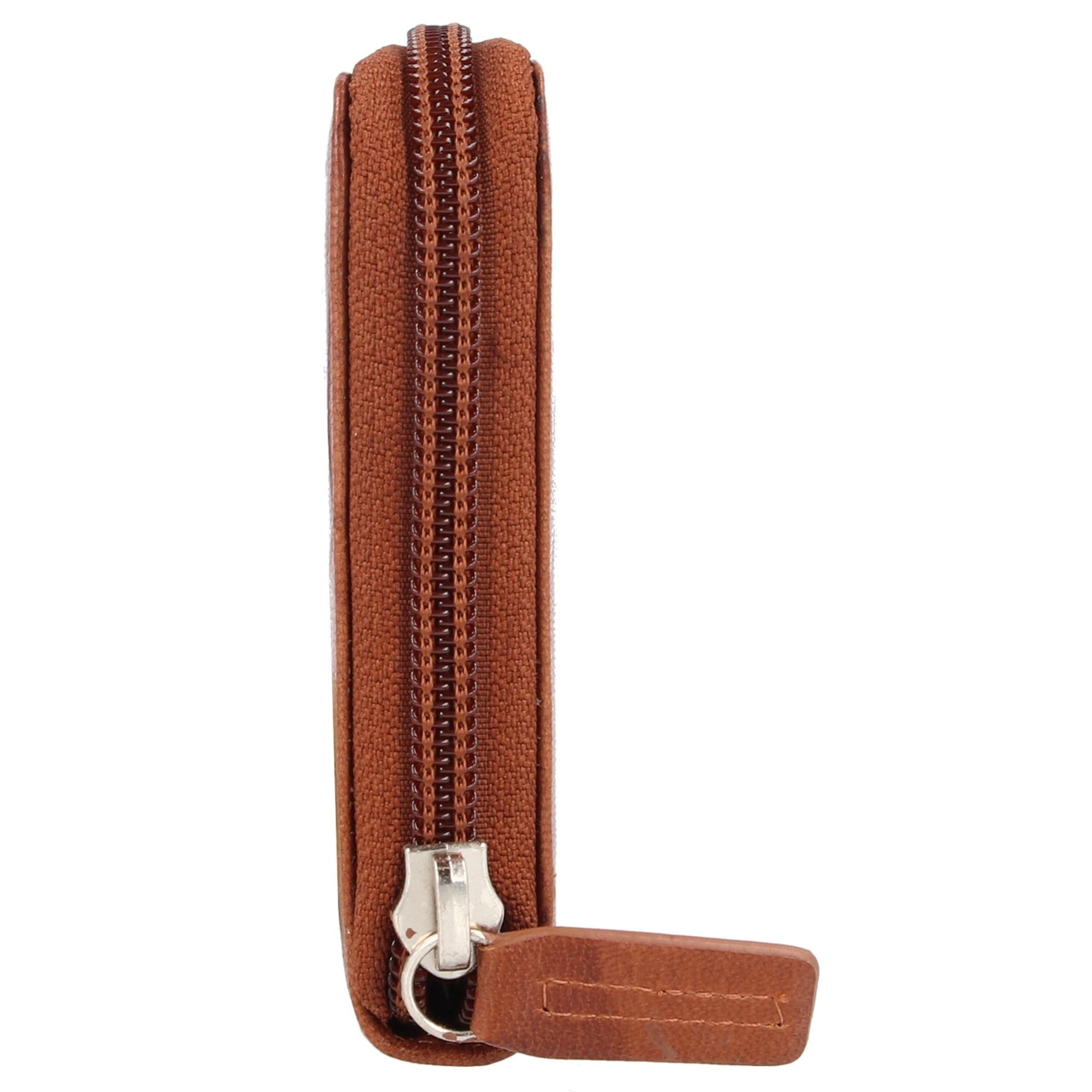 Portamonete 'Donna Aurona' di mano in marrone