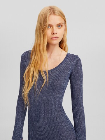 Bershka Knit dress in Blue